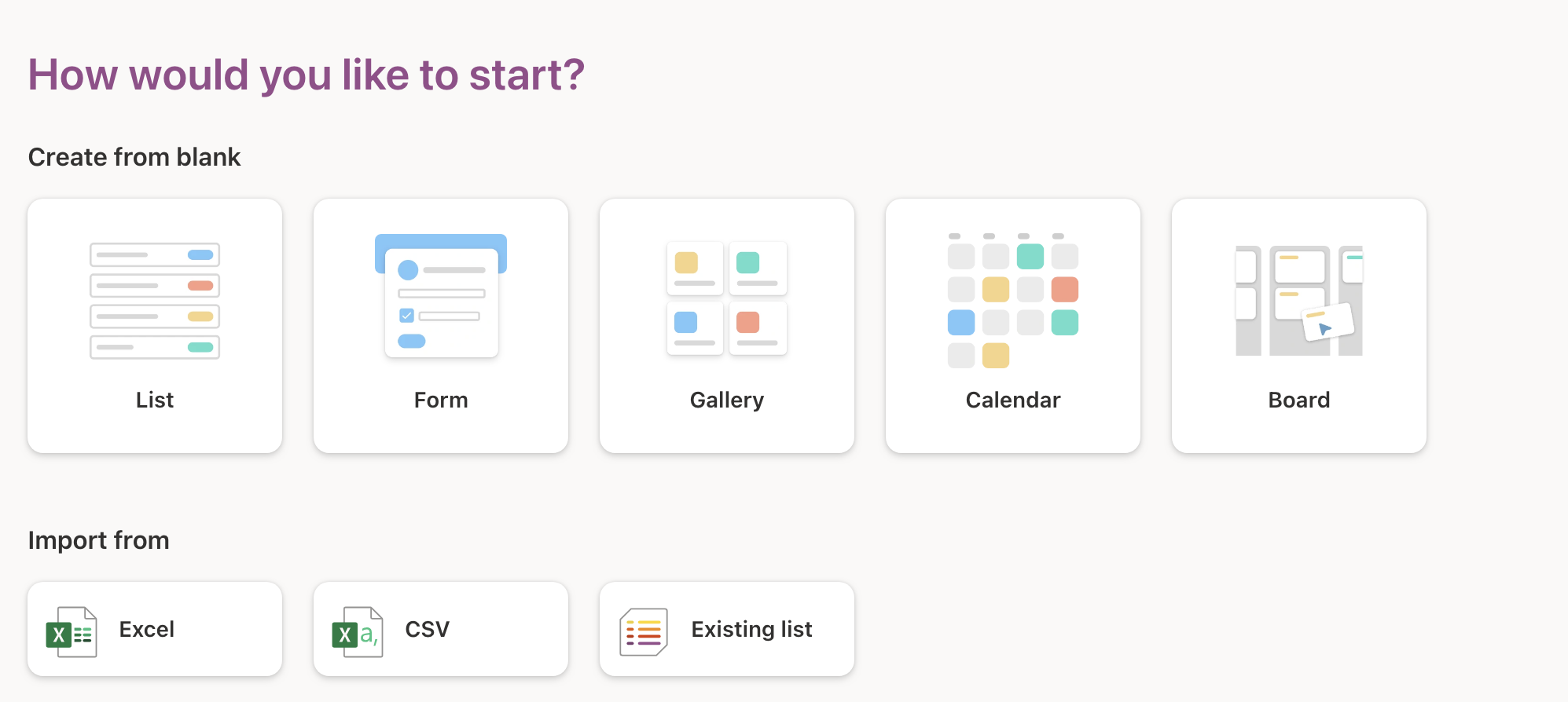 Screenshot of options screen